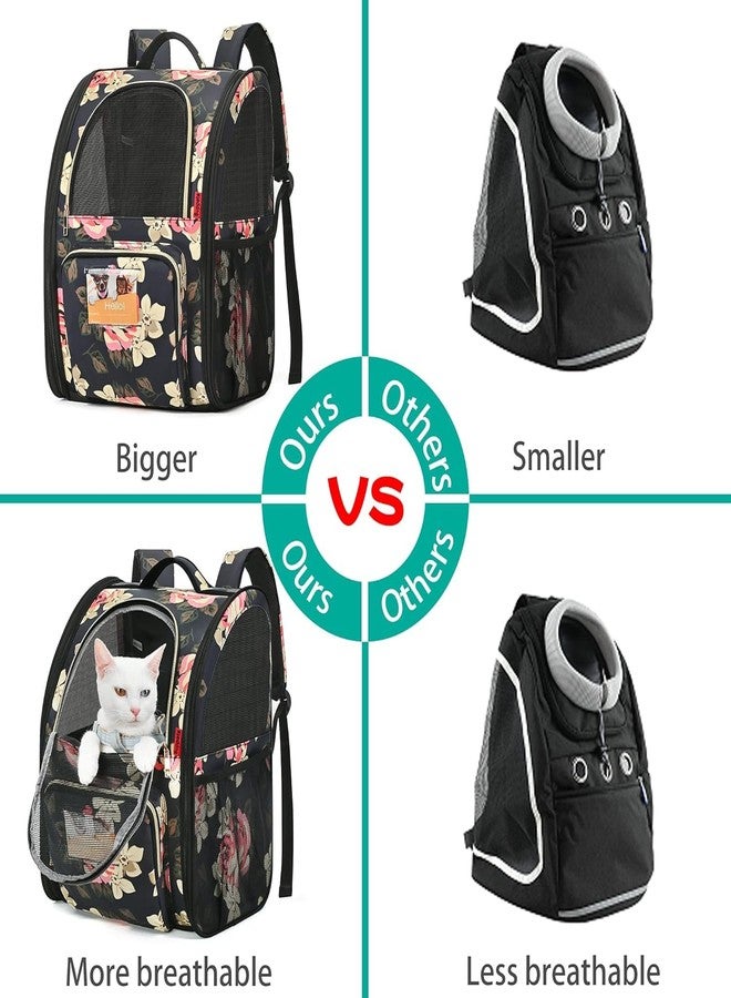 KIKA Pets Goldfinch Cat Bag Backpack Carrier | Dog Backpack Carrier Bag (French Peony) - Image 2
